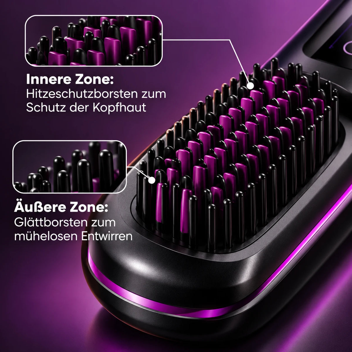 VITAKONTOR FORM 01 – Kabellose Stylingbürste für kurzes Haar