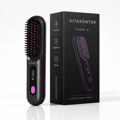 VITAKONTOR FORM 01 – Kabellose Stylingbürste für kurzes Haar